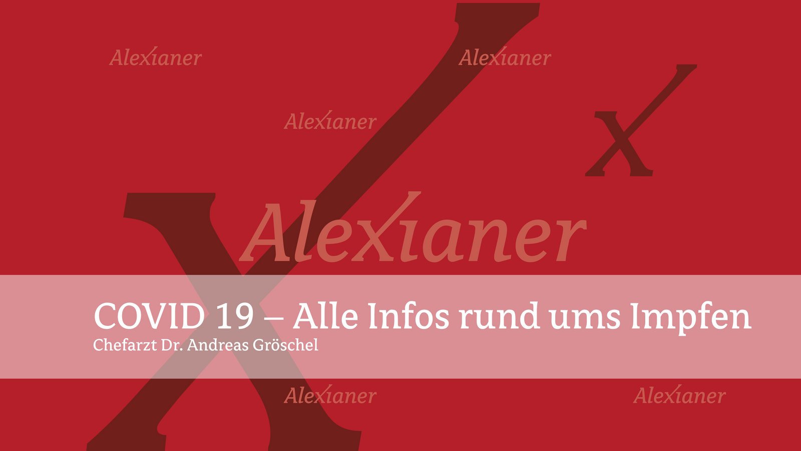 AlexOnline: Covid-19 - Alle Informationen rund ums Impfen